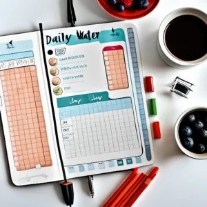 Bullet Journal Daily Water Intake Log