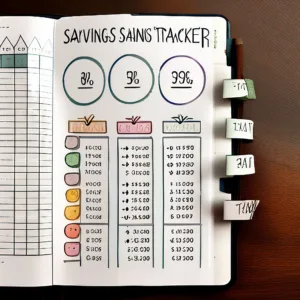 Bullet Journal Savings Tracker