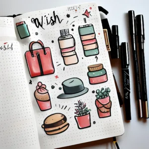 Bullet journal Wish Lists ideas